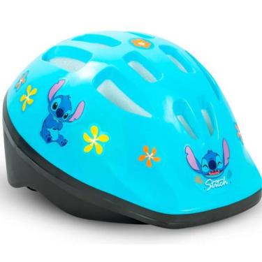 Imagem de Capacete Infantil Regulável Stitch Nathor Cor Azul