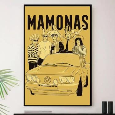 Imagem de Genérico, Quadro Mamonas Assassinas Desenho Decorativo A4 23x33cm