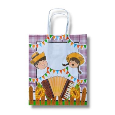 Imagem de Sacola Junina Sanfona (17,5X8,5X21,5Cm.) C/ 10X10 Un.
