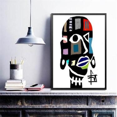 Imagem de Quadro Decorativo Mulher Africana Abstrato 45X34Cm - Quadros On-Line