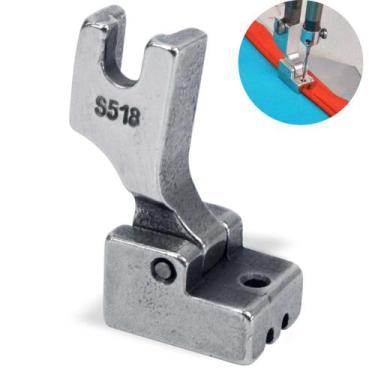 Imagem de Calcador Sapata Para Pregar Ziper Invisivel S518 Máquina Reta Industri