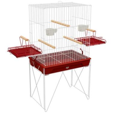 Imagem de Viveiro Gaiola para Calopsita e Aves Mansas Malha Larga - Lar e Quinta