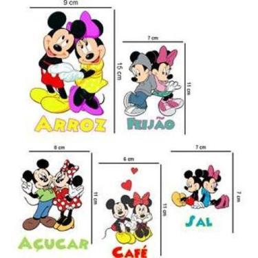 Imagem de Cartela C/05 Unid De Adesivos Para Potes - Temas - Lojinha Da Luc Ades