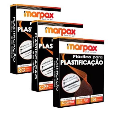 Imagem de Kit Plastificação Polaseal RG + CPF + Crachá 0,05mm 300 uni