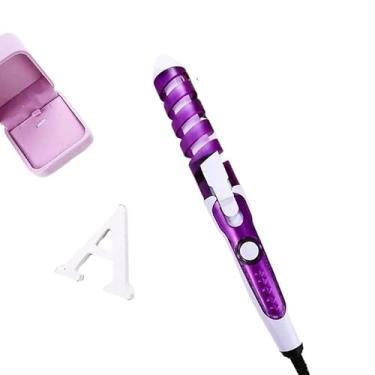 Imagem de Pranchas de Ondular Hair Styler Modelador de Cabelo with Tourmaline Ceramic Plates for Frizz Free Silky Hair and Long Lasting Curls (roxo)