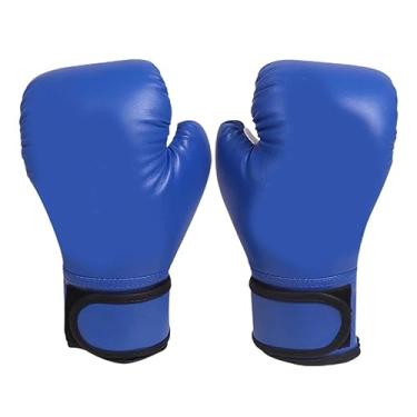 Imagem de YIJU Luvas de boxe para crianças Luvas de perfuração Luvas de boxe de treinamento Luvas de sparring para karatê, Azul