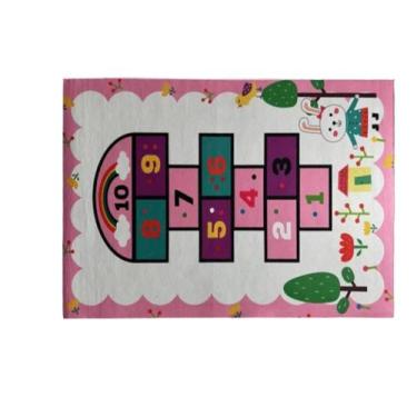 Imagem de Tapete Infantil Educativo Antiderrapante Estampado Colorido Para Crian