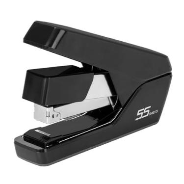 Imagem de Grampeador de mesa resistente, capacidade para 55 folhas, sem congestionamento, grampeamento de um dedo, grampeador ergonômico de escritório para escritório, casa, sala de aula, livreto, encadernação