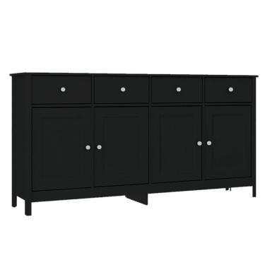 Imagem de Balcao Buffet 4 Portas 4 Gavetas 154 cm R626 Preto Dtall
