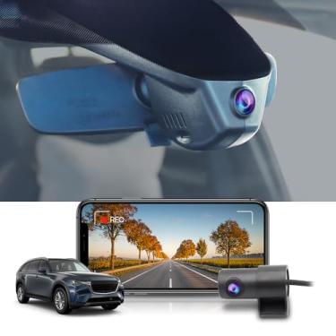 Imagem de Fitcamx Frente 2160P+Traseiro 1080P Dash Cam Adequado para Mazda CX-90 2023-2025 (HD2-6607, Tem Sunroof), Integrado OEM Olhar, 2 Canais HD Vídeo, WiFi & APP, Loop Gravação, Parking Mode, 128GB Cartão