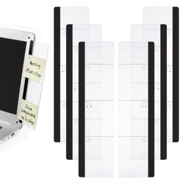 Imagem de SUPERFINDINGS 6 peças, 2 estilos, quadro de notas para monitor, desktop, suporte de anotações, acrílico, transparente, painel lateral, memorando, laptop, quadro de mensagens para acessórios de mesa de