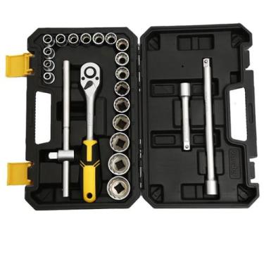 Imagem de Jogo de soquetes estriados vonder 22 pçs 1/2'' de 08 a 32mm