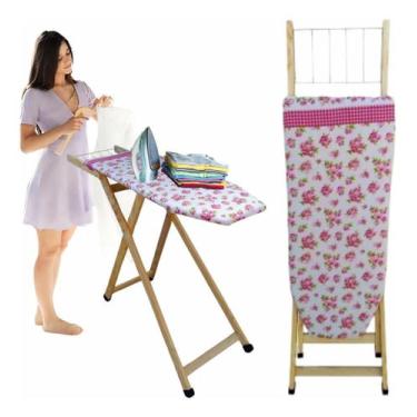 Imagem de Tábua De Passar Roupas Estampas Floridas Capacidade 100kg Capacidade C