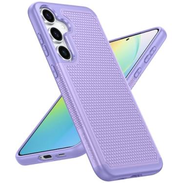 Imagem de FNTCASE Capa para Samsung Galaxy S24: Capa protetora para celular resistente de camada dupla à prova de choque robusta com textura antiderrapante - proteção contra quedas militar resistente - 2024