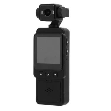 Imagem de Dpofirs Mini Câmera Corporal, Câmera de Câmera Vestível 1080p Com Lente Rotativa de 360 ​​°, Detecção de Movimento para Viajar de Ciclismo de Vlogs