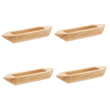 Imagem de TOPPERFUN Peças de barco de madeira em miniatura realista para decoração de mesa para meninos e meninas