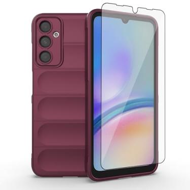 Imagem de Asuwish Capa de celular para Samsung Galaxy A05s/A05 com protetor de tela de vidro temperado e TPU macio, fina, à prova de choque, capa protetora de silicone acessórios Ao5s Ao5 A 05s 05 mulheres