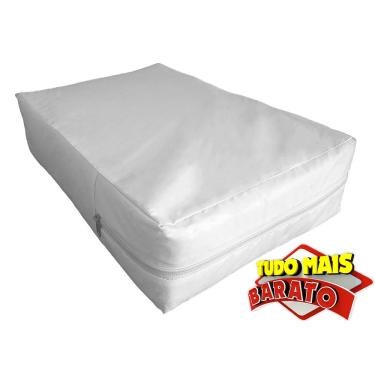 Imagem de Capa Impermeável Colchão Anti Alérgica Branca- Casal