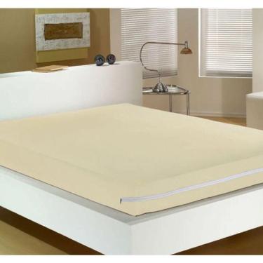 Imagem de Capa Para Colchão Buettner Queen Malha 100% Algodão Com Zíper Perola