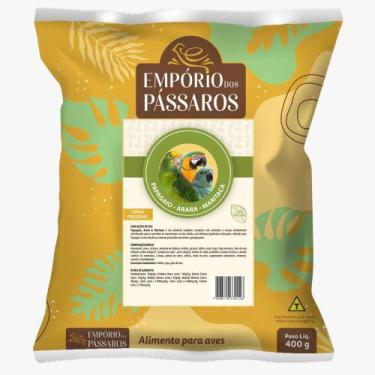 Imagem de Ração para Aves Empório dos Pássaros Papagaio Arara Maritaca 400G