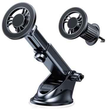 Imagem de Suporte MagSafe para iPhone – Suporte magnético seguro para celular, acessórios de carro, painel de ventilação para iPhone 16, 15, 14, 13, 12 Pro Max, Samsung Galaxy Moto, presentes para homens e