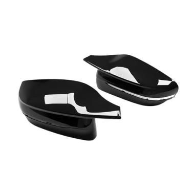 Imagem de Capas de espelho retrovisor lateral de substituição compatíveis com G30 G32 G38 G11 G12 G14 G15 G16 5 6 7 8 Series G80 Style Glossy Black Shell(6 Series GT G32 RHD)
