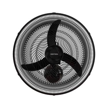 Imagem de Ventilador De Parede Oscilante 50cm Em Plástico Ventisol New Preto 127v