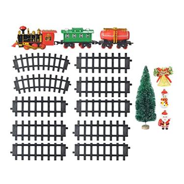 Imagem de Esquirla Conjunto de Comboio Eléctrico Portátil Conjunto de Construção de para Educação Infantil Desenvolver Habilidades Motoras para Crianças