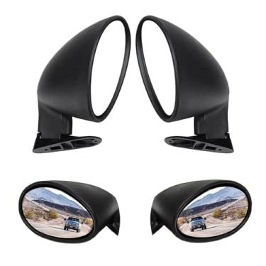 Imagem de Universal Car California Retro Retrovisor Retrovisor Porta Lateral Espelho Par Clássico Esquerda Direita Corrida 2pcs