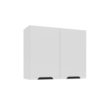 Imagem de Armário Aéreo 2 Portas 80cm Meena Politorno Móveis - Branco