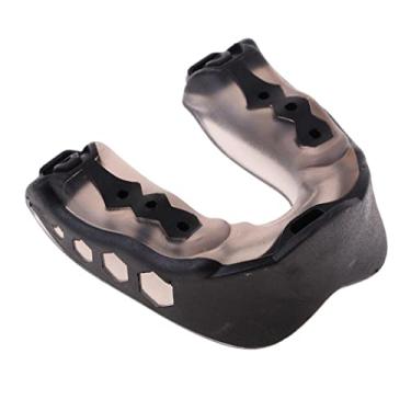 Imagem de Generic Boxe Protetor Bucal Proteção Mma Muay Thai Protetor Bucal Protetor Bucal, Preto
