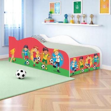 Imagem de Cama Carro Solteiro Joy Futebol Meninos Solteiro - Mais de Casa