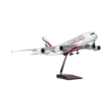 Imagem de Modelo De Avião De Brinquedo Airbus A380 UAE Emirates De 18 Polegadas 