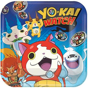 Imagem de Yo-Kai Watch™ Pratos quadrados, 23 cm, lembrancinha de festa