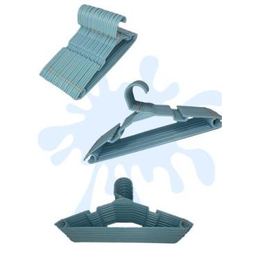 Imagem de Cabide infantil azul 20 unidades ENVIO RÁPIDO - JF.INDUSTRIA 