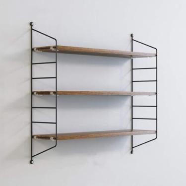 Imagem de Prateleira Flutuante Prateleira De Parede De Ferro Estilo Nórdico Estante De Parede De 3 Camadas Sala De Estar Tv Parede Decoração De Quarto, A, 75X20X60CM