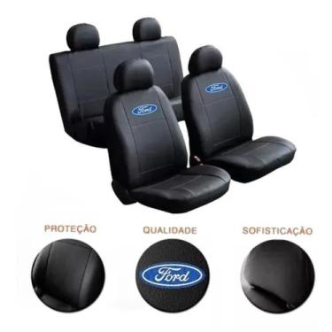 Imagem de Jogo Capa Banco Couro 100% Impermeável ORIGINAL ESPECIFICA Ford Ranger