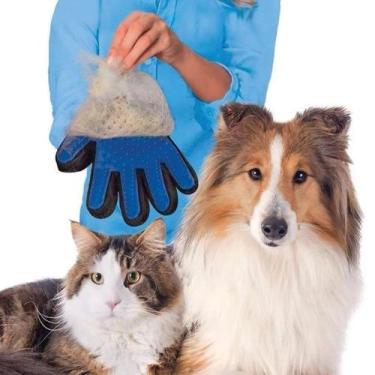 Imagem de Luva Remove Tira Pelos Nano Magnética Caes Gatos Escova Pente - MKB
