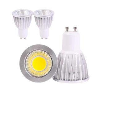 Imagem de Lâmpada LED MR16, lâmpada LED gu10 85-265v 120v 6W, lâmpada de halogêneo de 50W, lâmpada branca fria GU10 6000K para luminária de rastreamento (branco frio 6000K)
