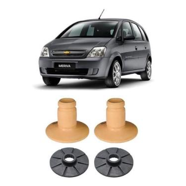 Imagem de Kit Calço + Batente Amortecedor Traseiro Meriva 2003 A 2012 - Qualykit