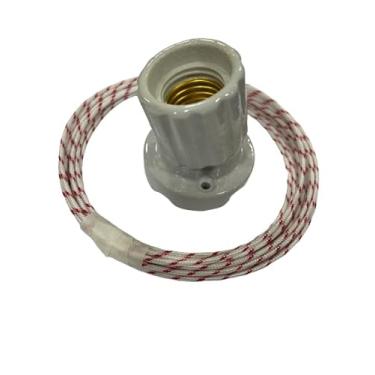 Imagem de Kit Instalação Elétrica Iluminação para Churrasqueira (Cabo Alta Temperatura e Soquete com Inclinação da luz para grelha