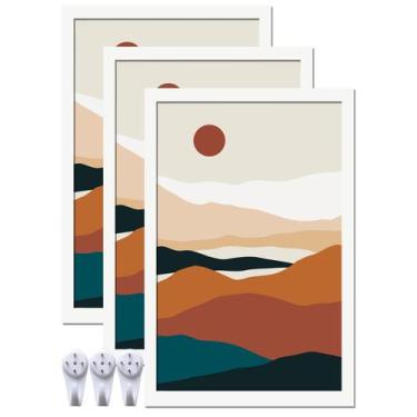 Imagem de Conjunto de 3 porta-retratos ijuerybai White para fotos 11x17