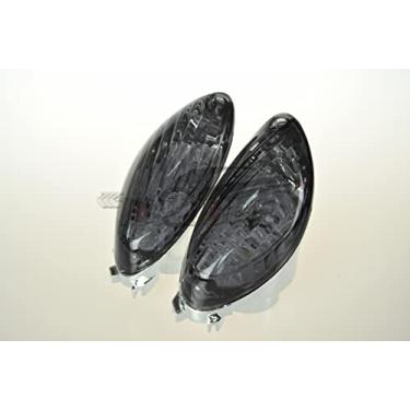 Imagem de Compatível com Suzuki Hayabusa 2008-2019 - GSX1300R Lâmpada piscante frontal traseira (lente de moke, seta traseira de LED), iluminação de motocicleta