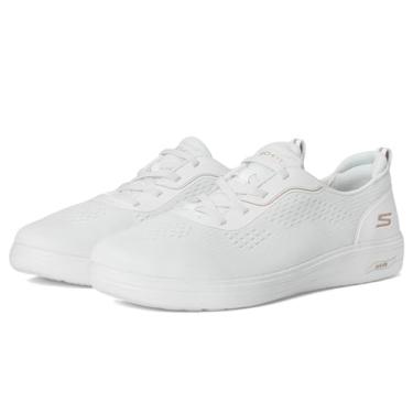 Imagem de Skechers Tênis Oxford feminino em movimento Arch Fit Inspire, Branco/Ouro, 40