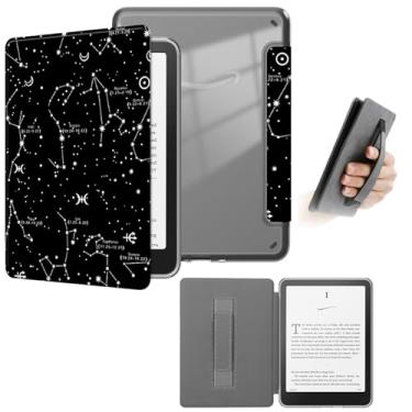 Imagem de Yzlvigrous Capa para Kindle Paperwhite 12ª Geração 2024 (SA568B), Capa de 7 Polegadas com Sistema de Hibernação/Fechamento Magnético, Parte Traseira Transparente