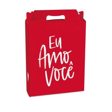 Imagem de Caixa Maleta Retangular Vertical Sintonia Eu Amo Você P - 1 Unidade - 