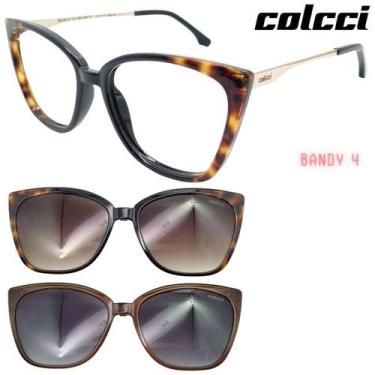 Imagem de Armação de Grau Colcci Bandy 4 6188 AFR com 2 clipons kt, Afr