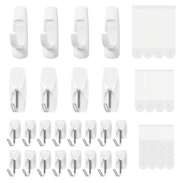 Imagem de Ganchos de parede Sinfuo 24 Hooks Adesivo pesado com tiras