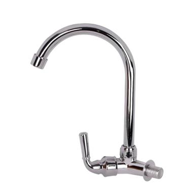 Imagem de Torneira para Cozinha de Parede Giratória em Inox de Luxo