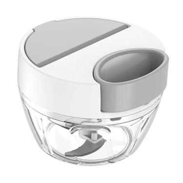 Imagem de Generic Cortador de alho, picador de cebola, cortador manual, de legumes, processador de alimentos manual, para cenouras, carnes, vegetais, temperos e pimenta, 400ml